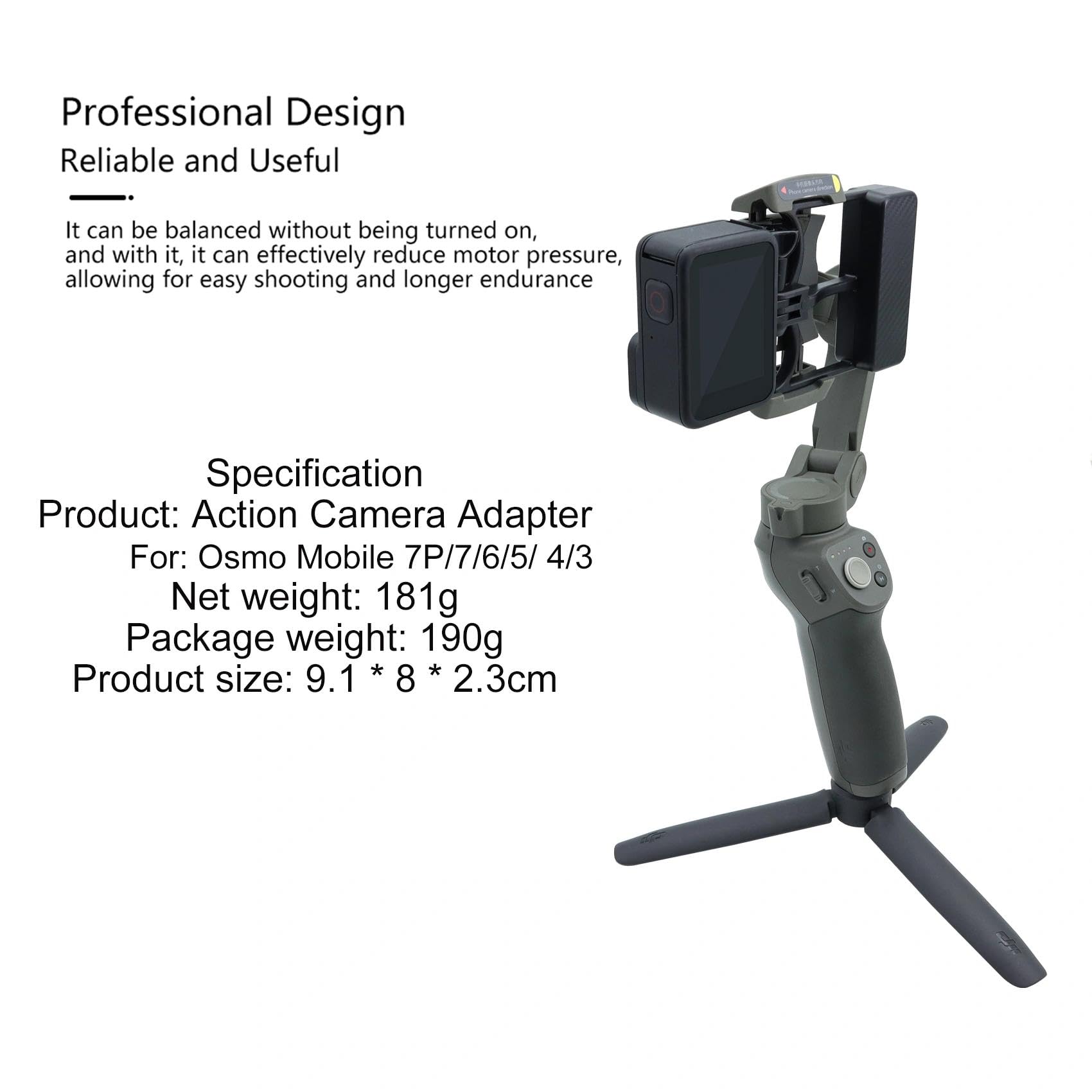 Amazon | wtohoby アクションカメラマウント DJI OSMO Mobile 7P/7/6/5